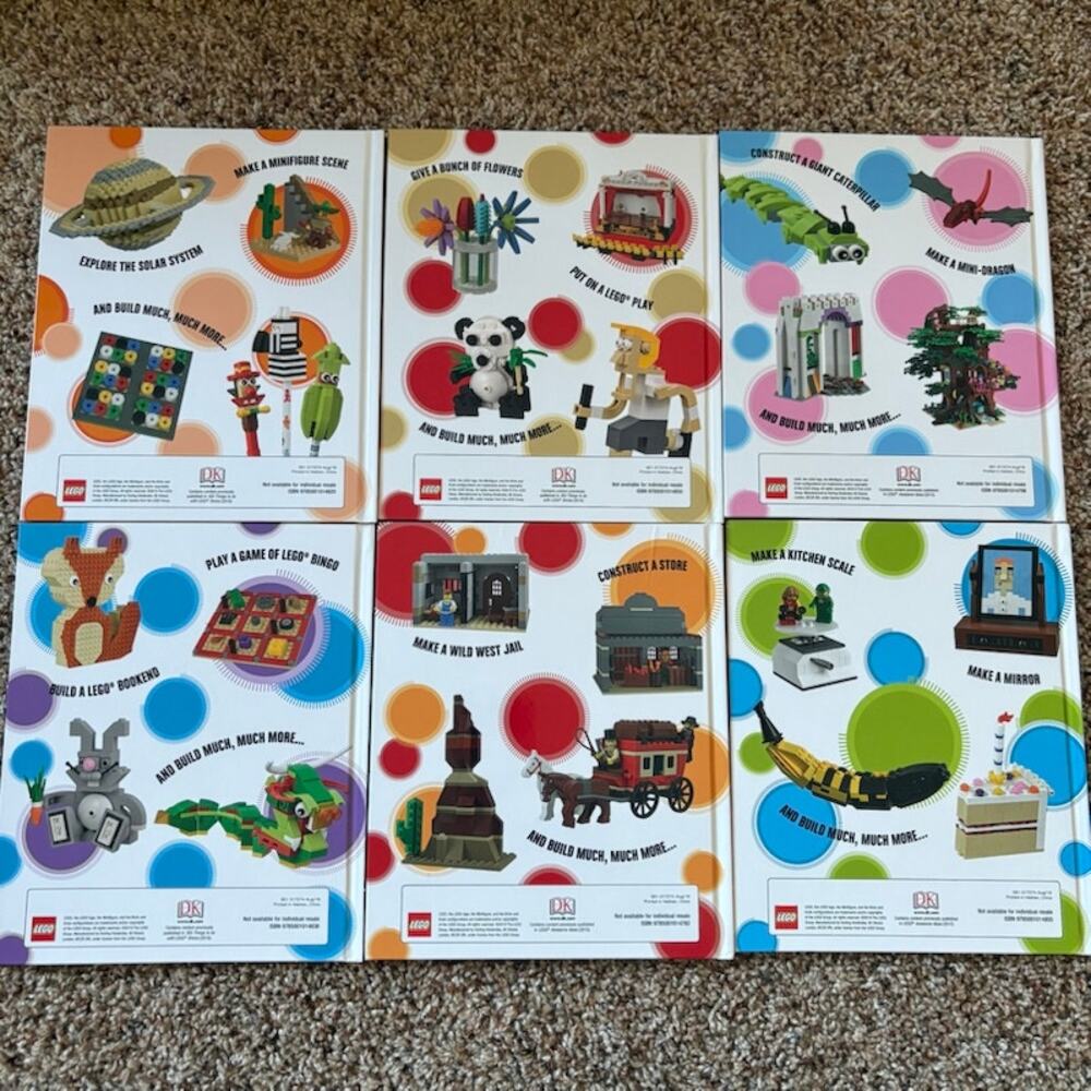 LOT of 6 LEGO DK Books Hardcover Lego Activities - Build Create Make Ideas - Picture 2 of 4